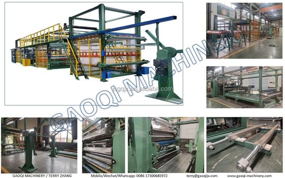 15000mm*2450mm*3800mm 코드루아 화염 라미네이션 프로세스를 위한 화염 라미네이션 기계