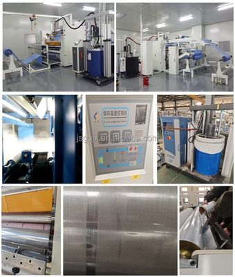60kW GAOQI PUR 섬유 Hot Melt Glue Laminating Machine 직물 제조 기계